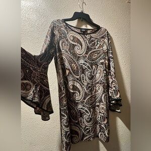 MSK Multicolor Paisley Dress